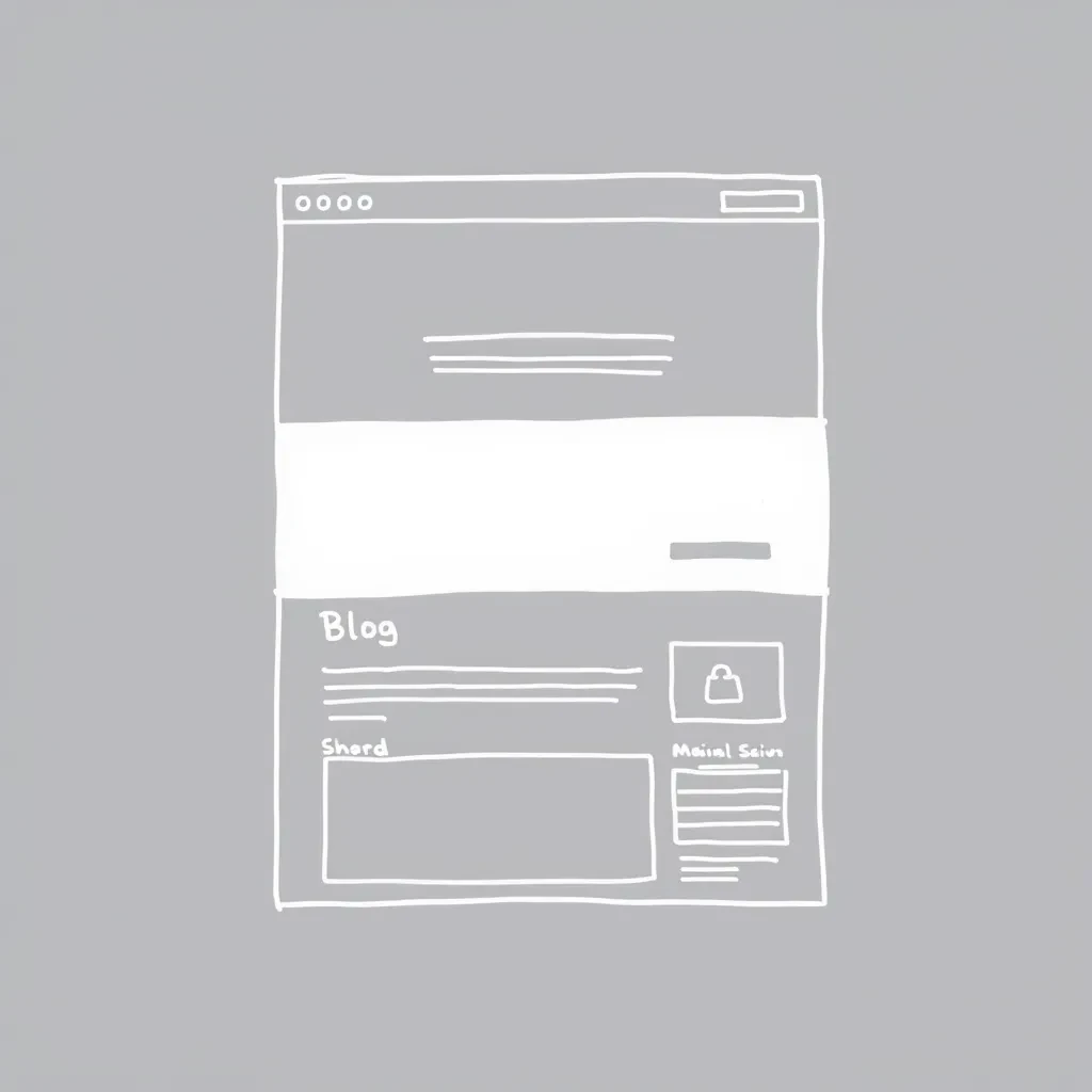 Initial wireframe sketch of PokiPlanet website