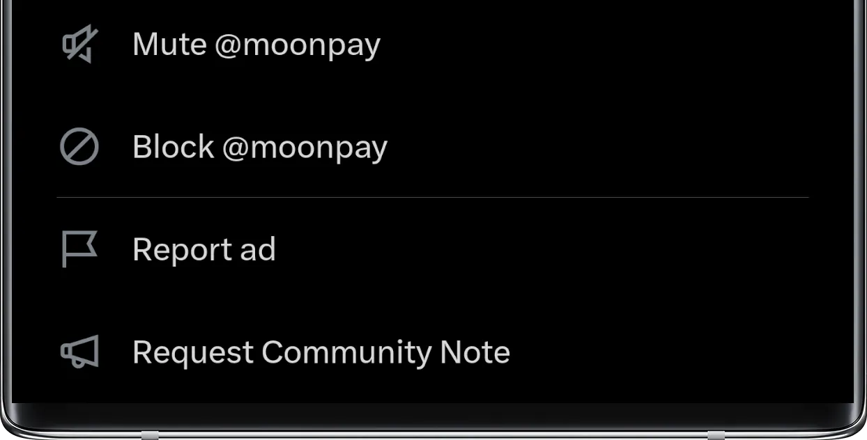 Block Menu