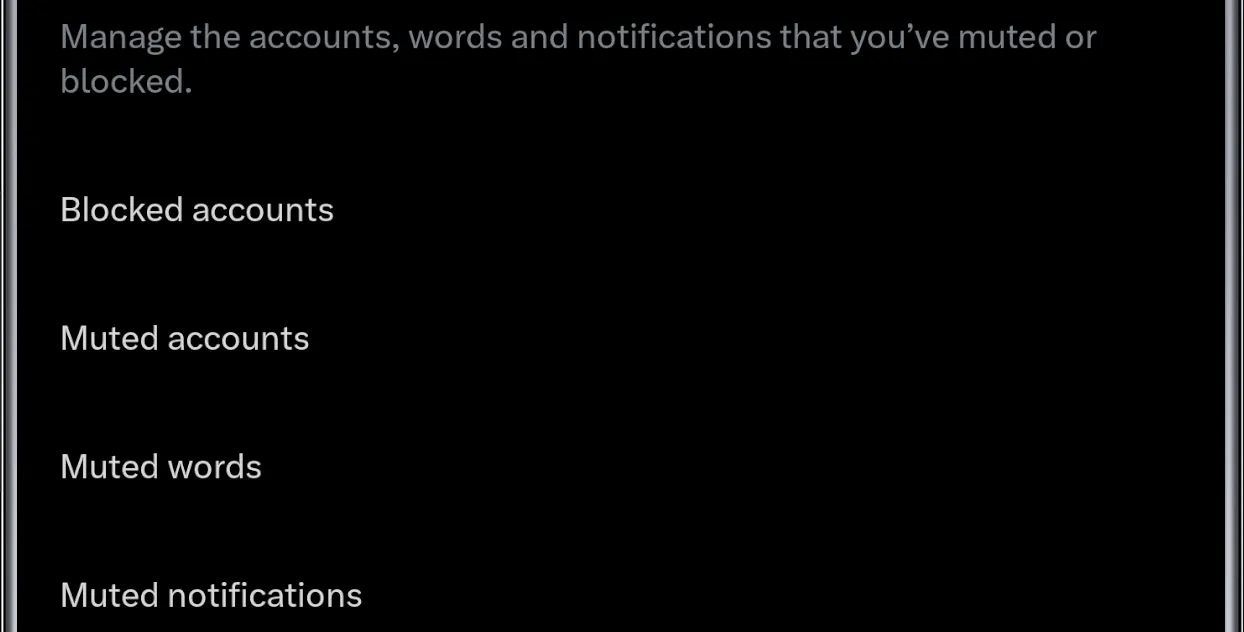 Mute Menu